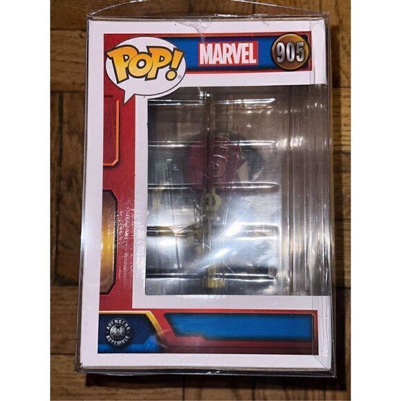 IRON MAN WITH GANTRY (METALLIC) (GLOWS IN THE DARK) - Picture 7 of 7